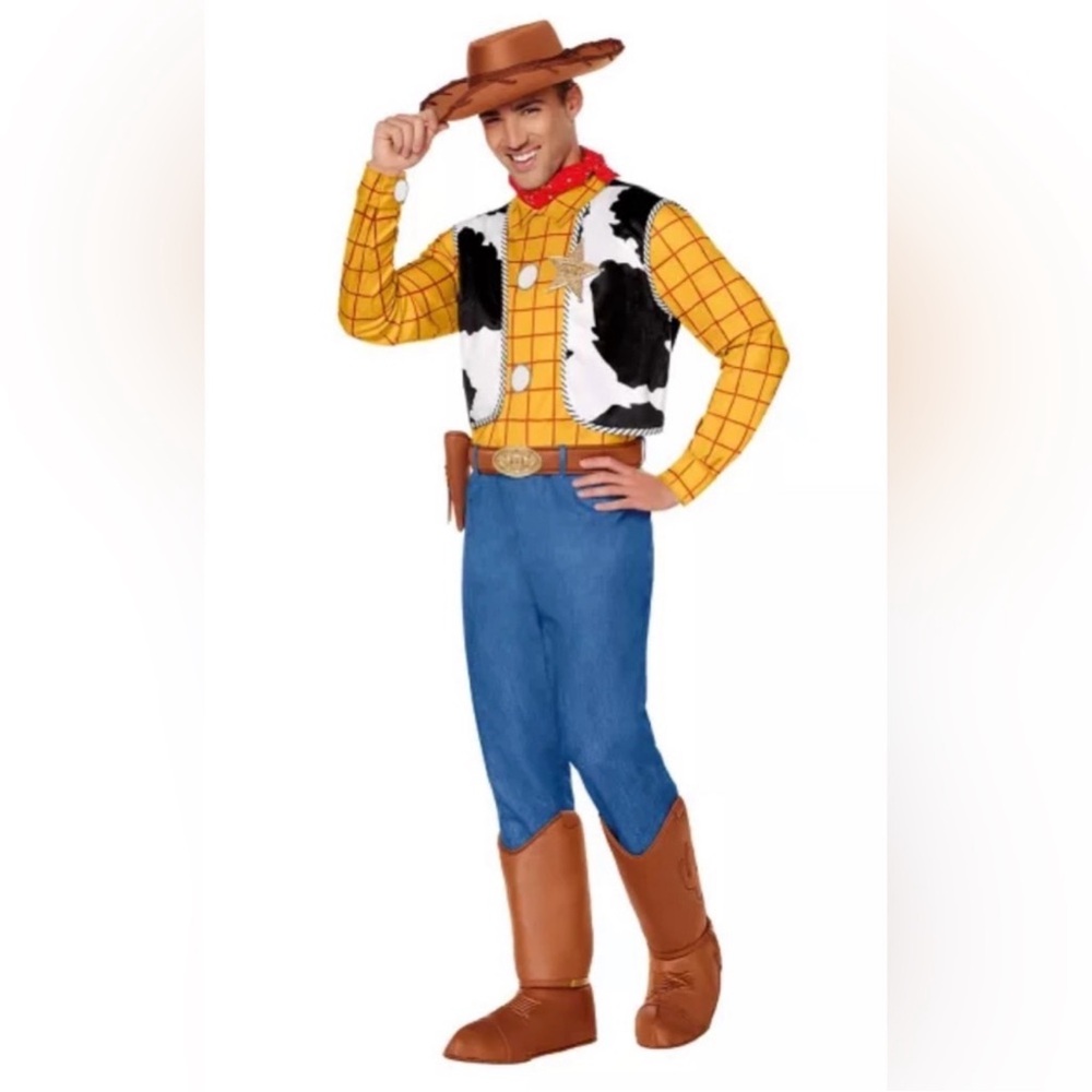 WOODY TOY STORY DISNEY COSTUME COSPLAY HALLOWEEN MENS SIZE MEDIUM PIXAR